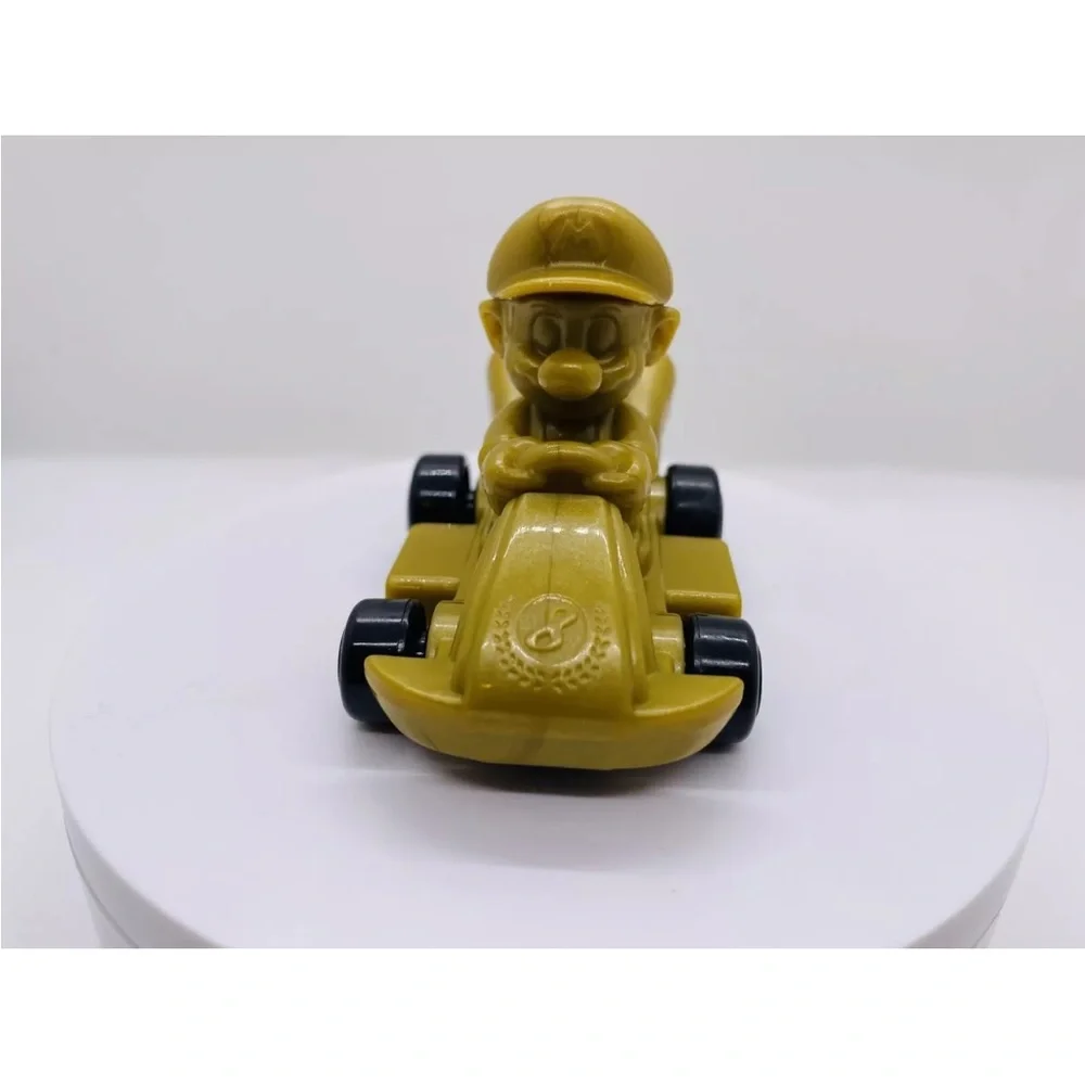 🍄Super Mario Bros. Mario Kart Deluxe 8 McDonald’s Happy Meal Kids Toy,Gold Mario